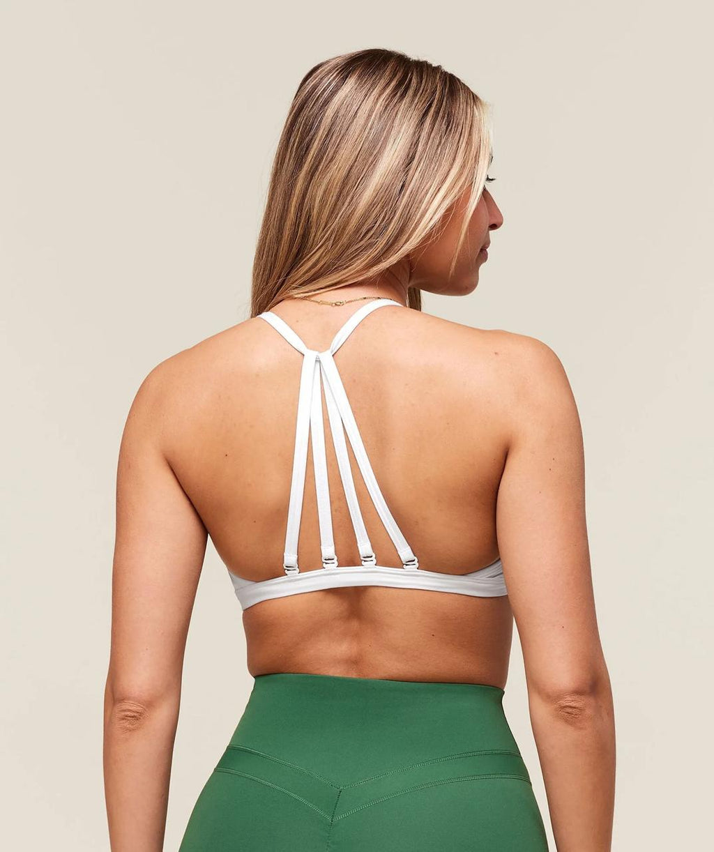 Minimal Sports Bra White