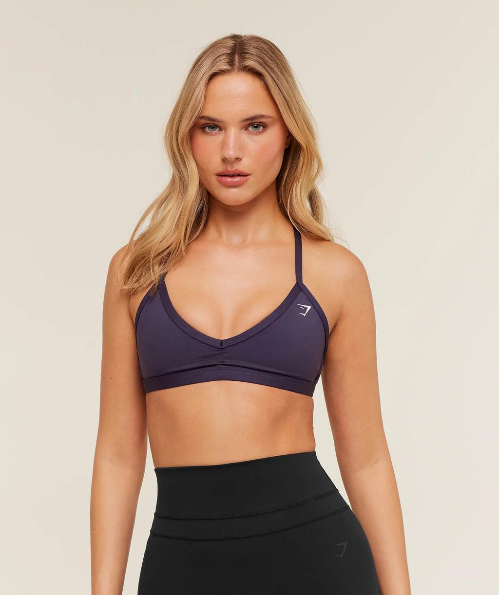 Minimal Sports Bra Midnight Purple