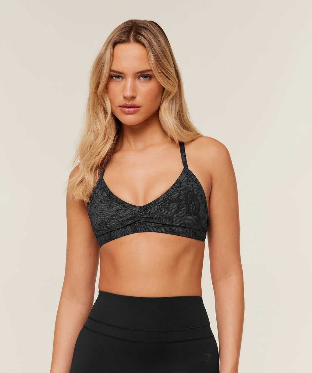 Minimal Sports Bra Black/Onyx Grey