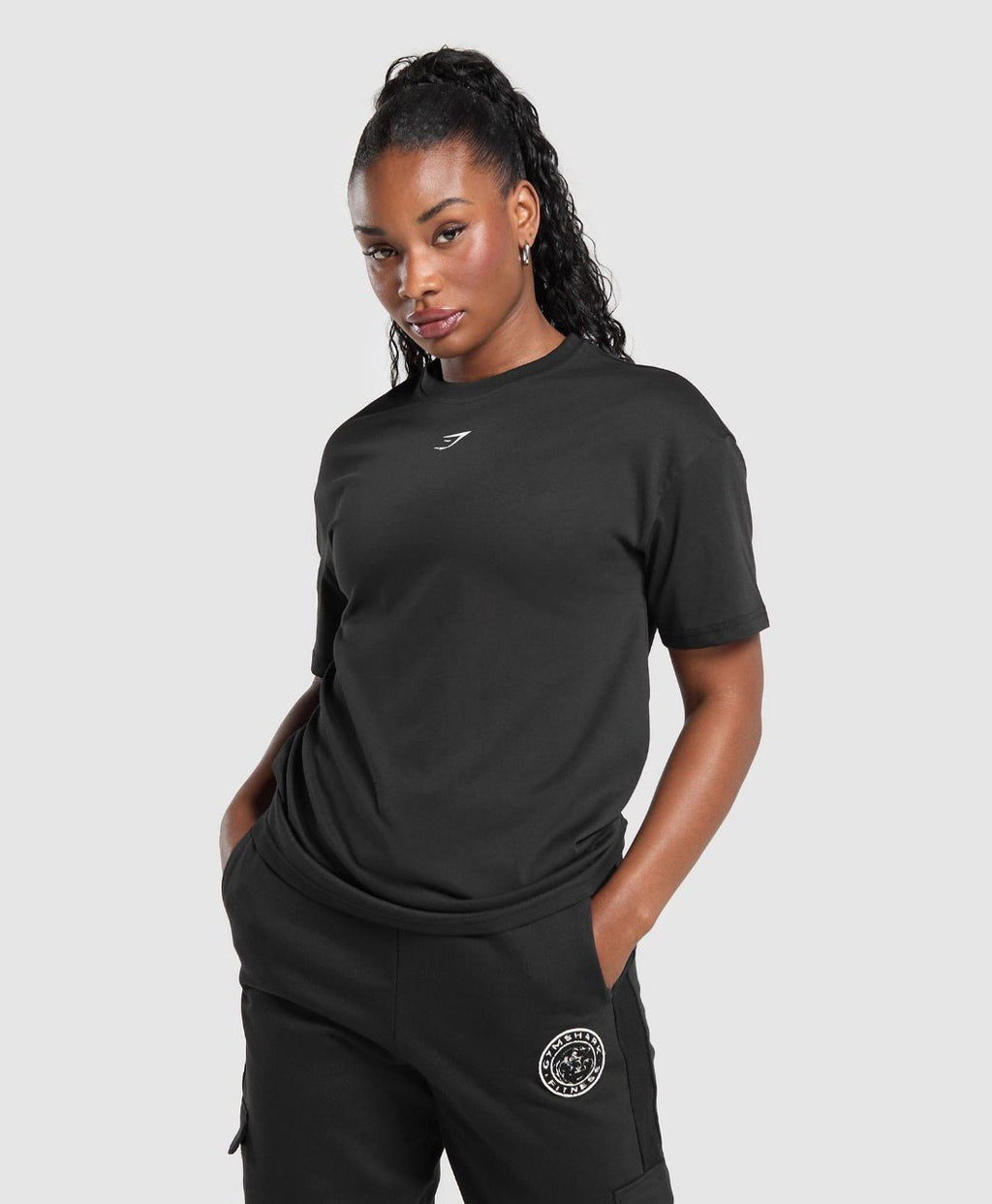 Power Oversized T-Shirt Black