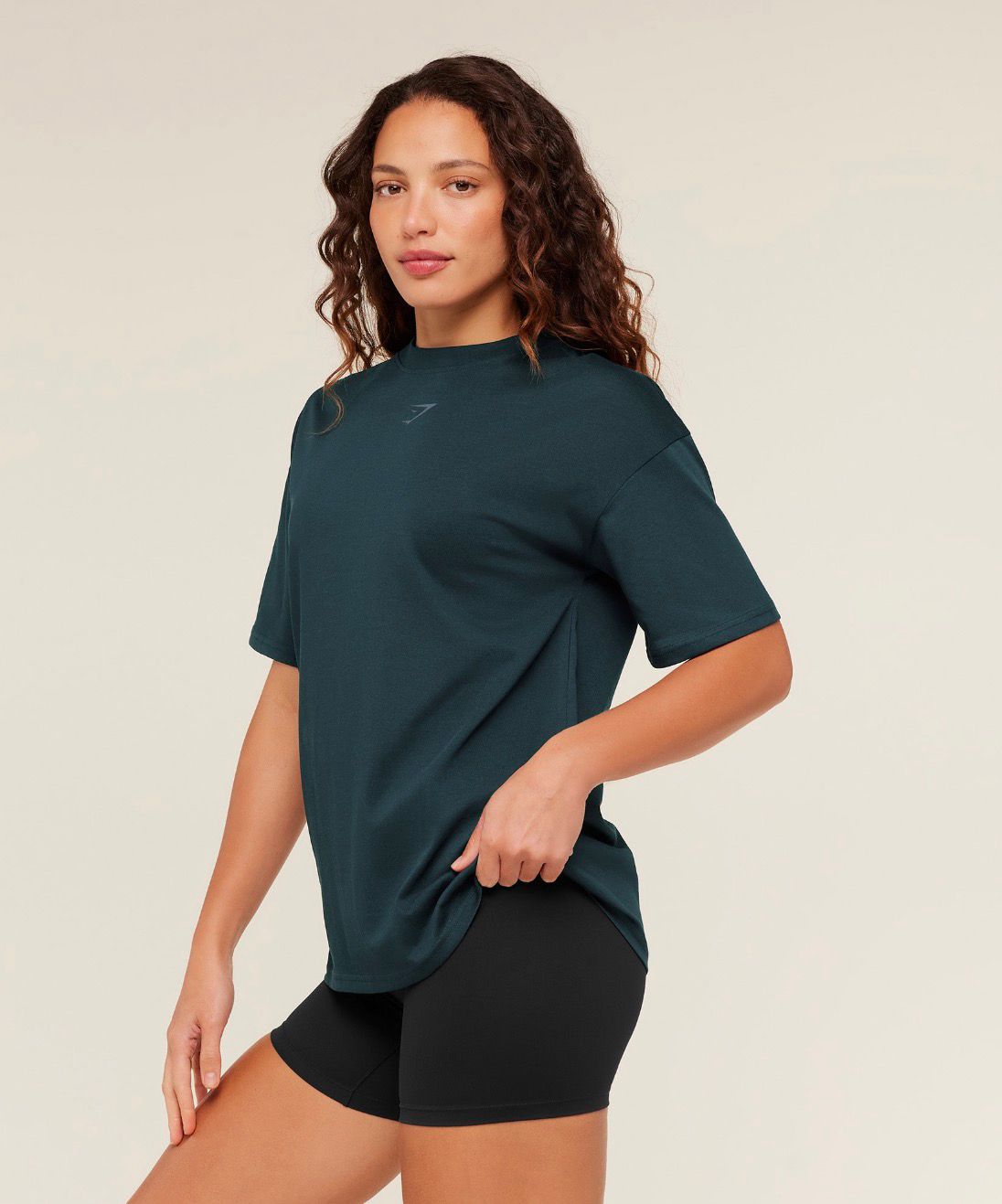 Power Oversized T-Shirt Navy Blue