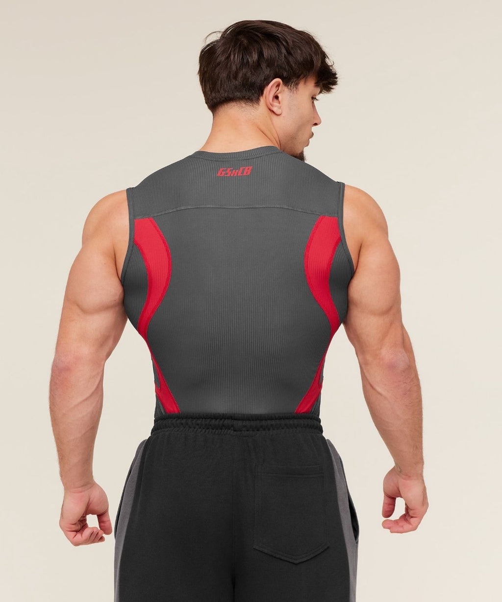 Gymshark X Carlos Belcast Tank Baselayer Onyx Grey