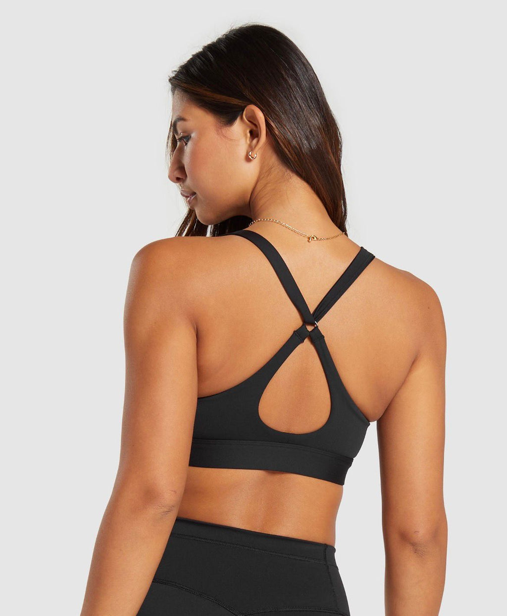 Peek A Boo Sports Bra Black