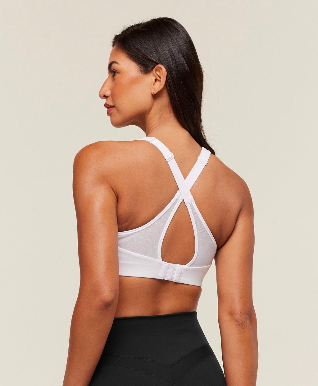 Alpha High Support Sports Bra White