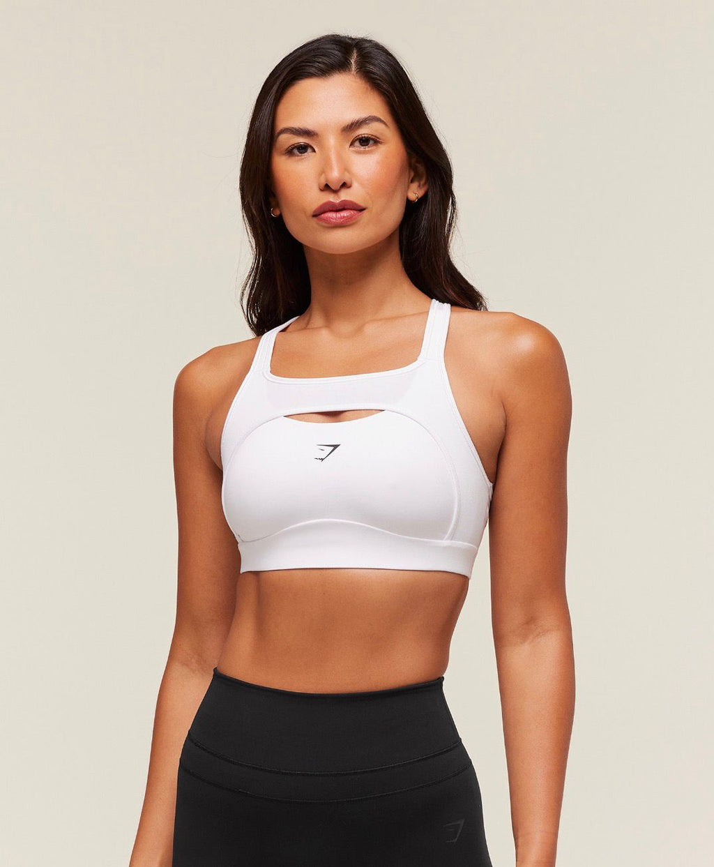 Alpha High Support Sports Bra White
