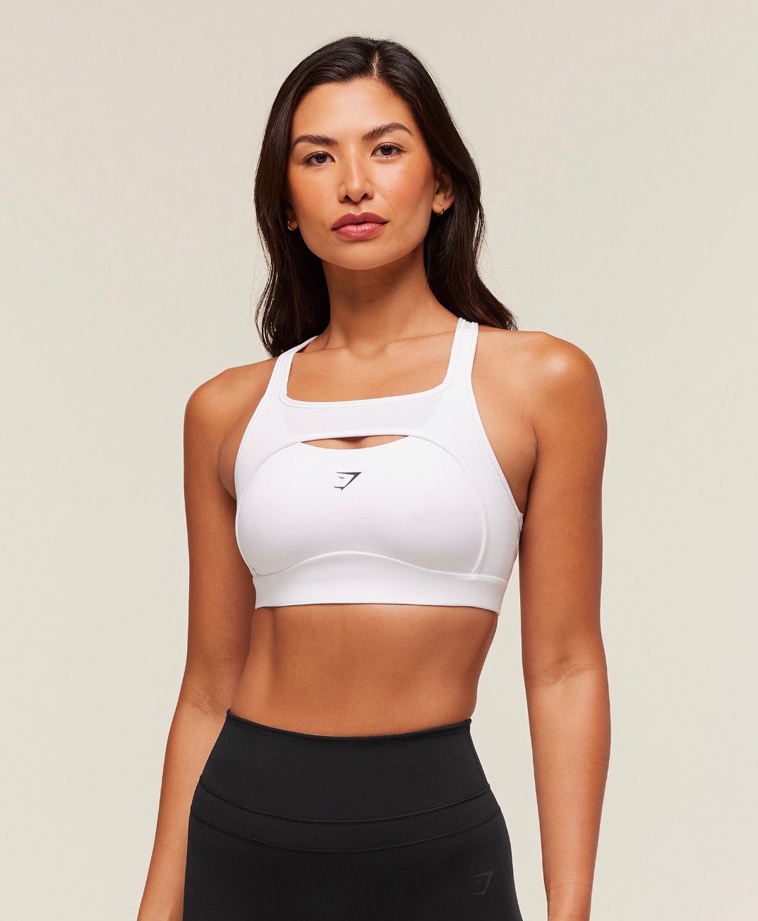 Alpha High Support Sports Bra White