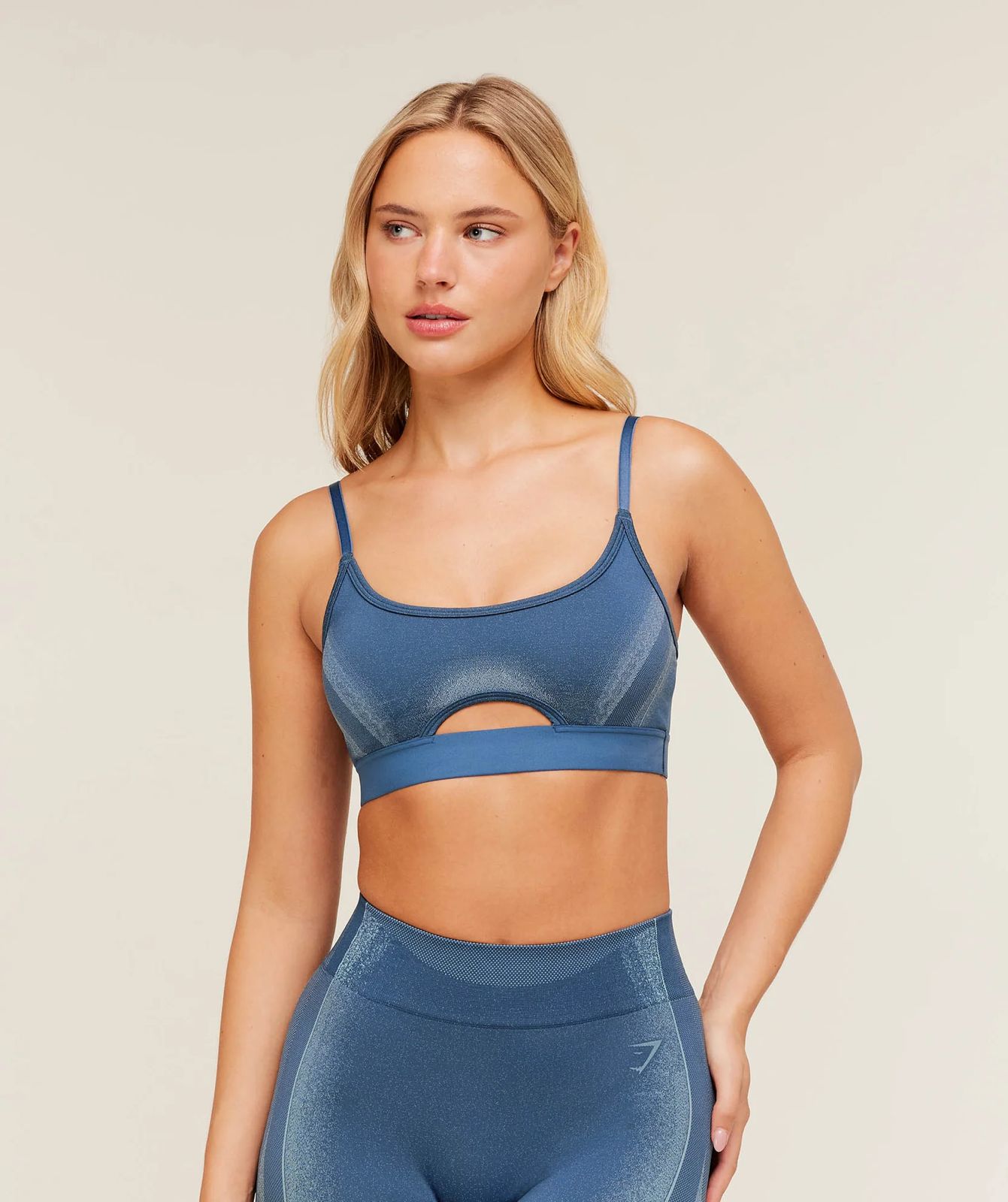 Charge Seamless Sports Bra Blue