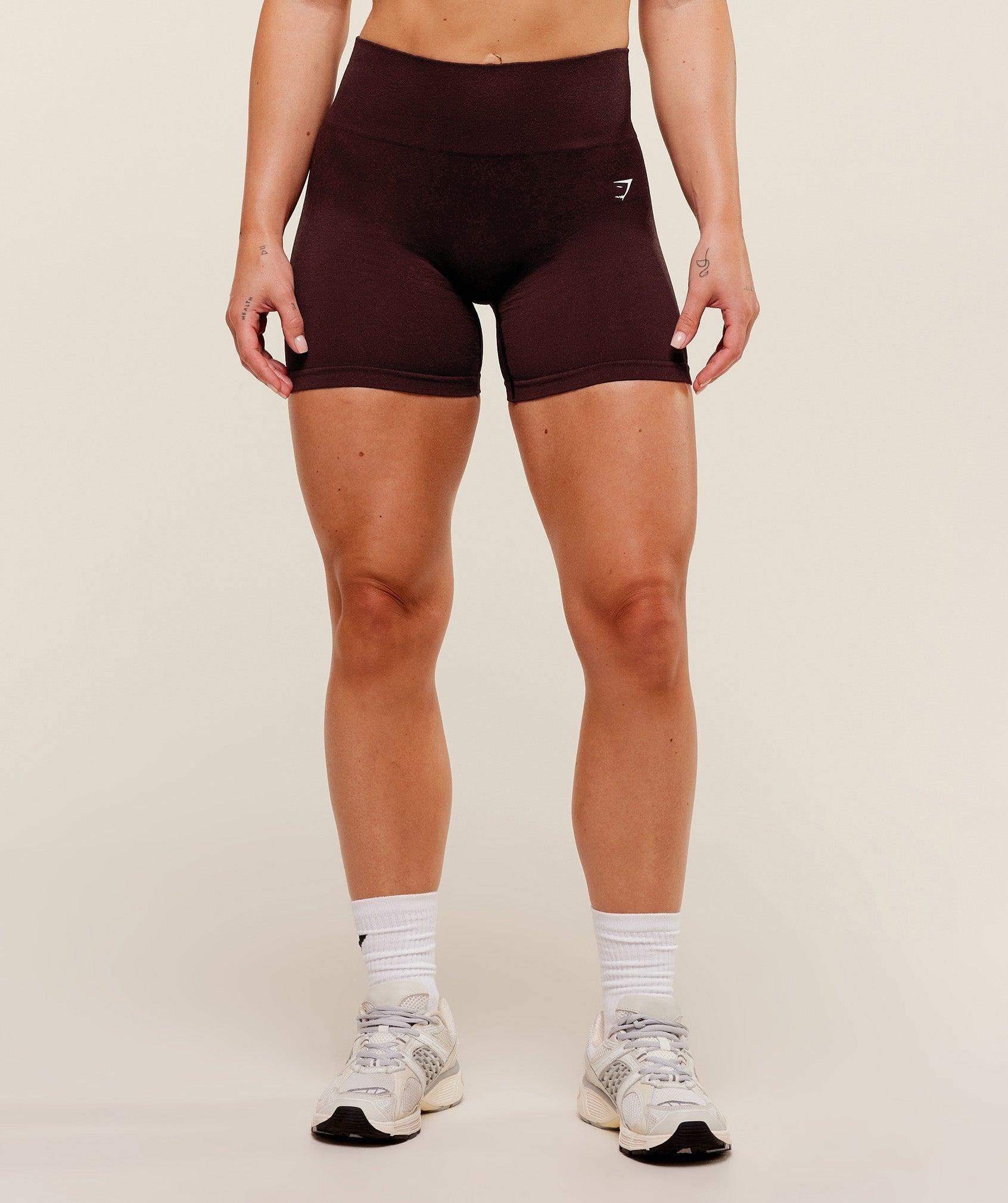Adapt Fleck Seamless Shorts Cherry Purple/Rich Maroon