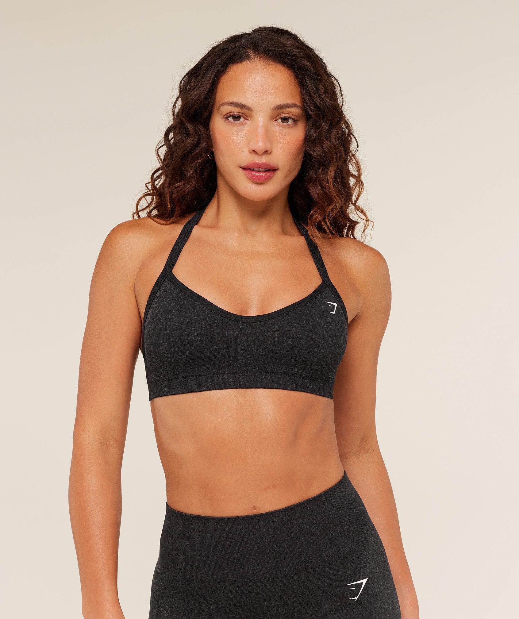 Adapt Fleck Sports Bra Mineral Black