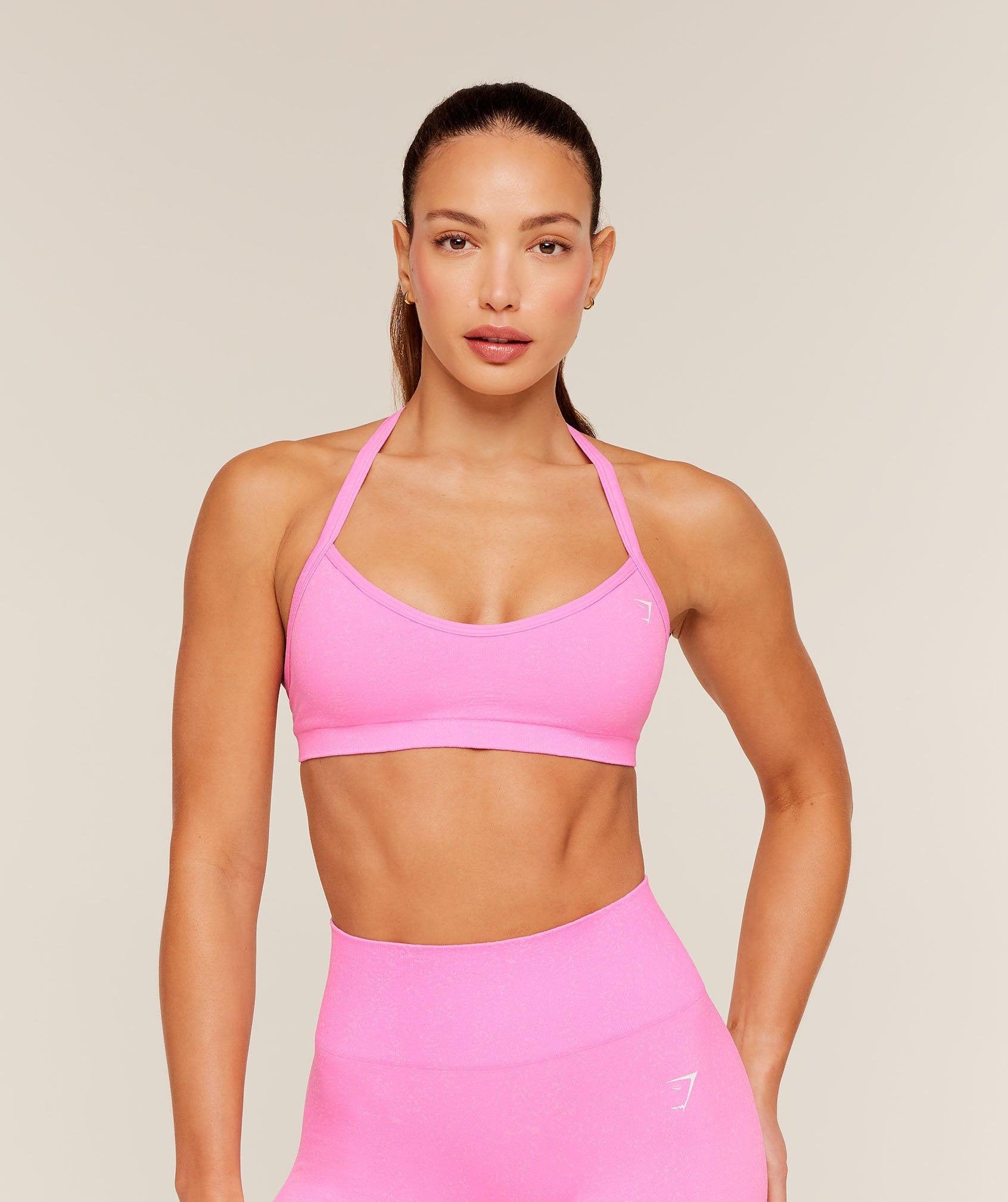 Adapt Fleck Sports Bra Pink/Tinted White