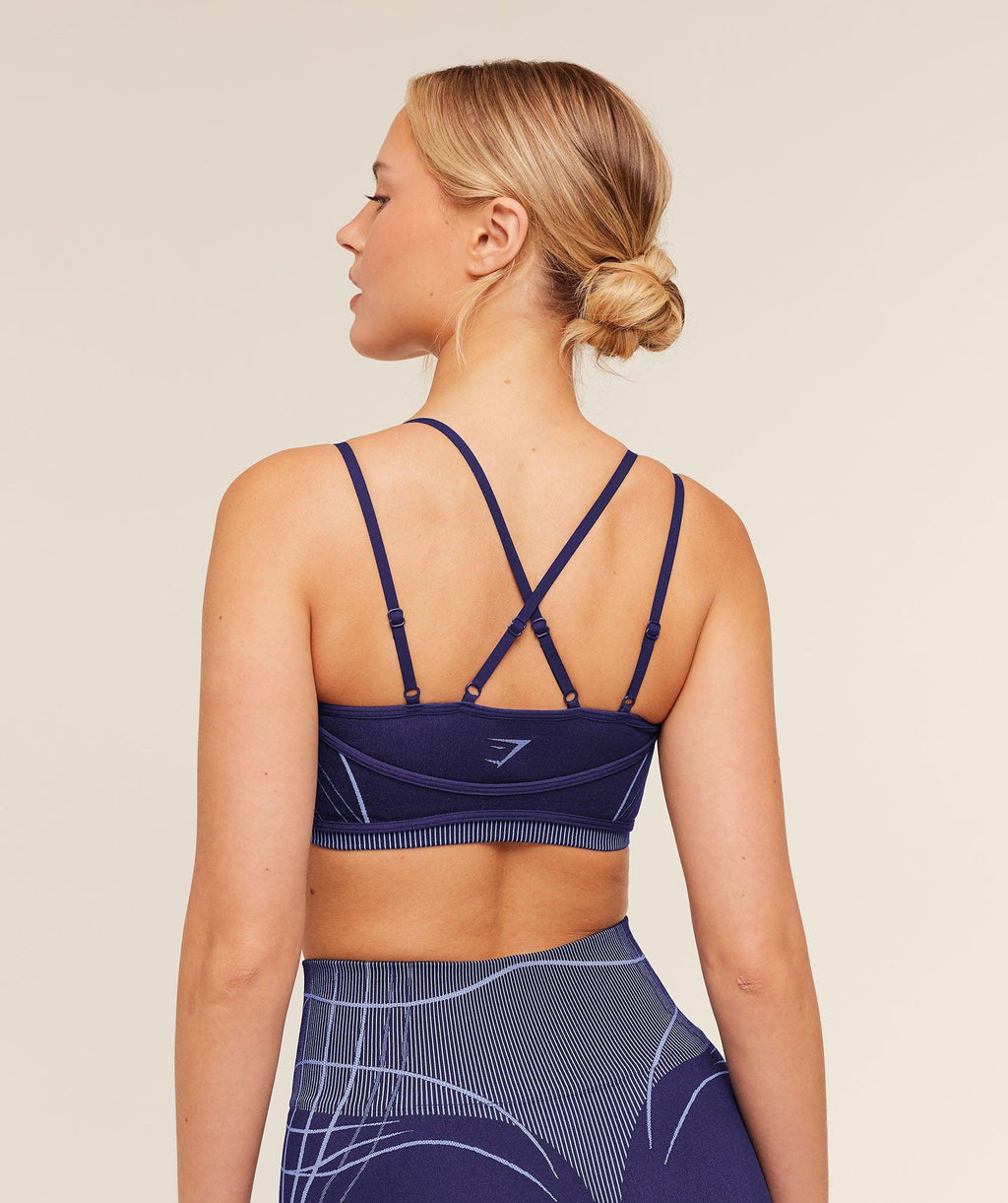 Apex Seamless Sports Bra Indigo Purple/Chilled Blue