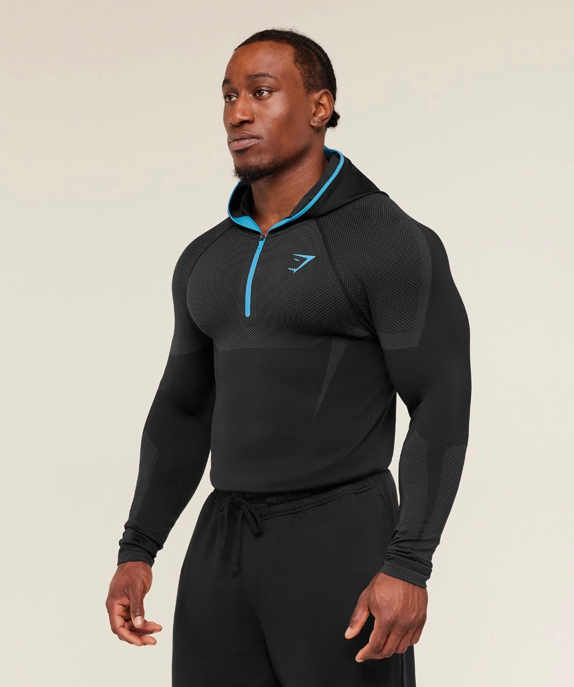 Onyx 5.0 Seamless Hoodie Black/Onyx Grey