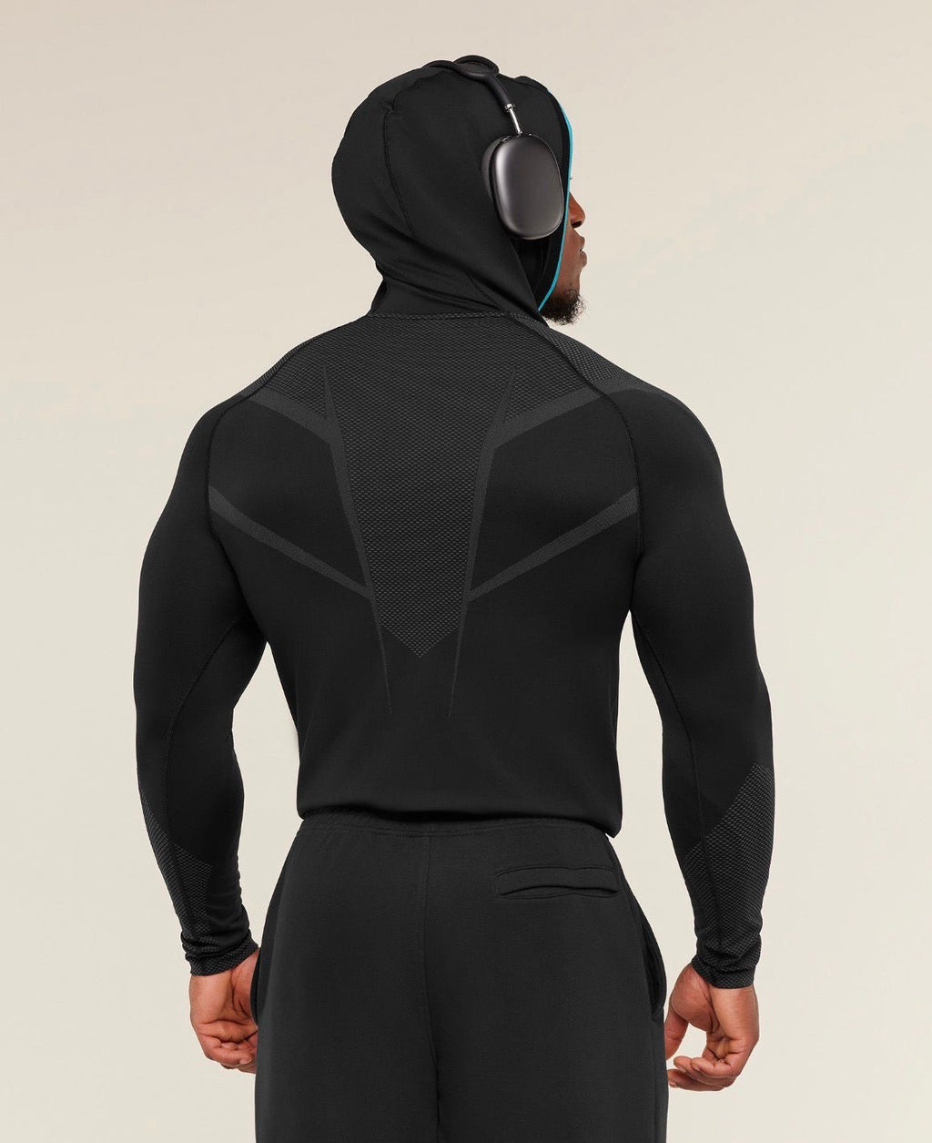 Onyx 5.0 Seamless Hoodie Black/Onyx Grey