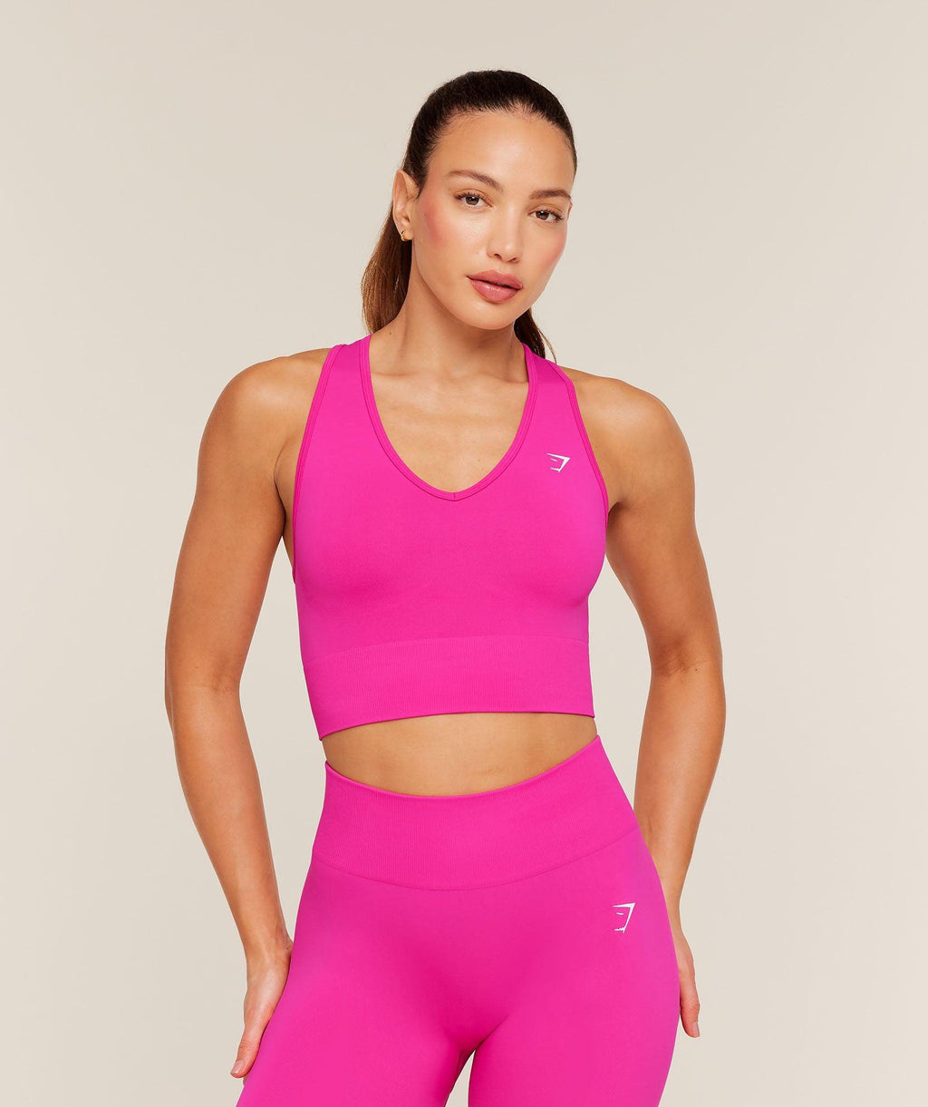 Everyday Seamless Crop Tank Super Set Pink