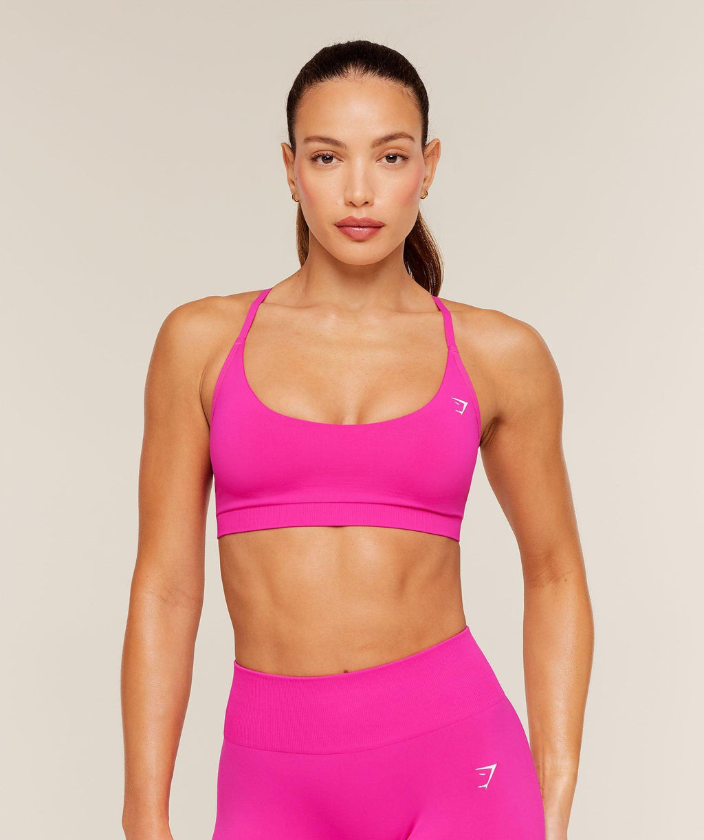 Everyday Seamless Racerback Sports Bra Super Set Pink