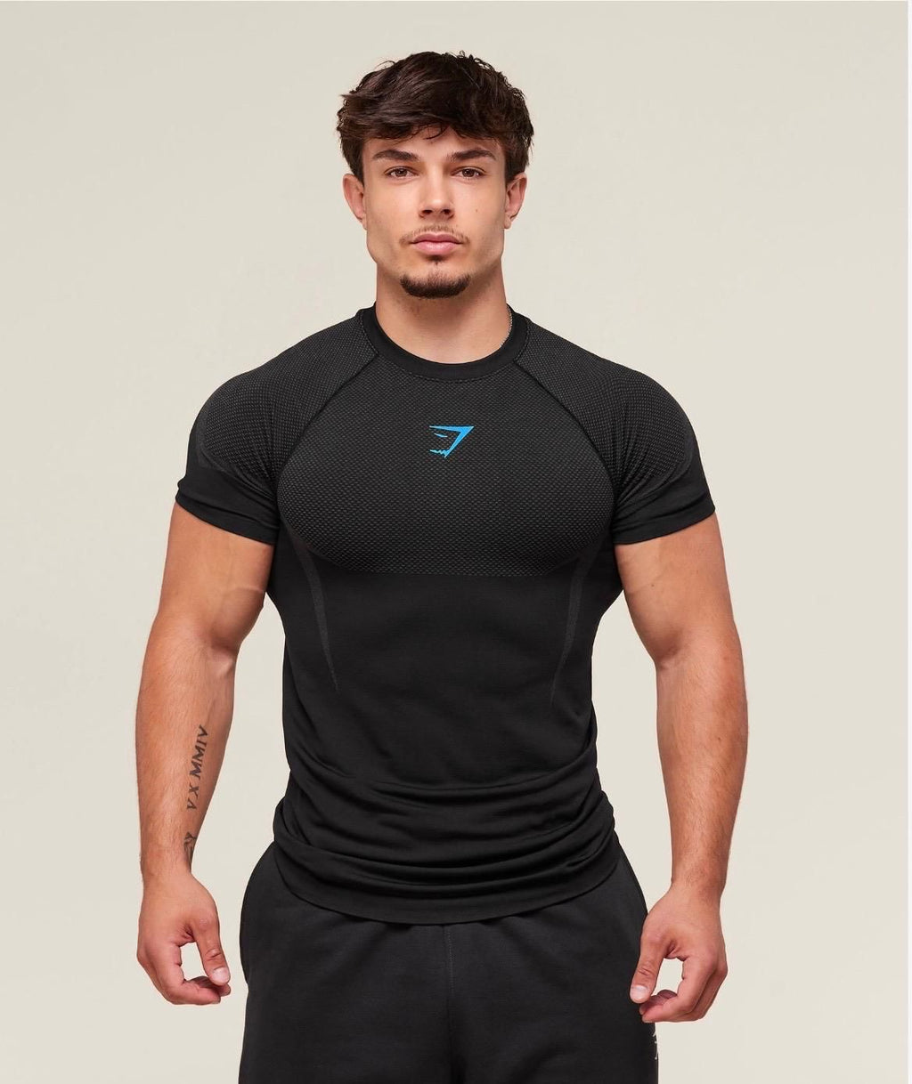 Onyx 5.0 Seamless T-Shirt Black/Onyx Grey