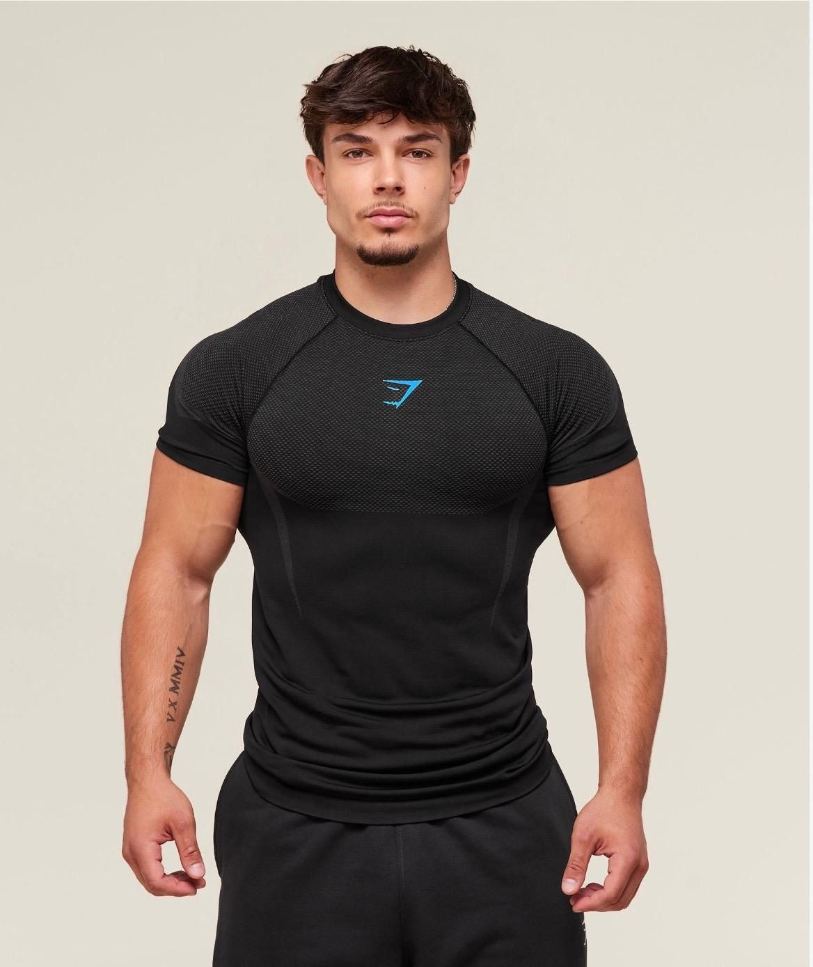 Onyx 5.0 Seamless T-Shirt Black/Onyx Grey
