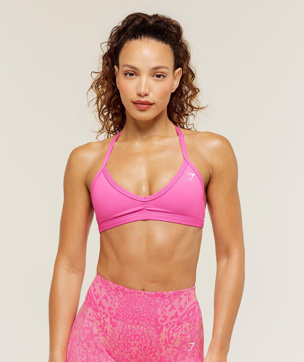 Minimal Sports Bra Electric Pink