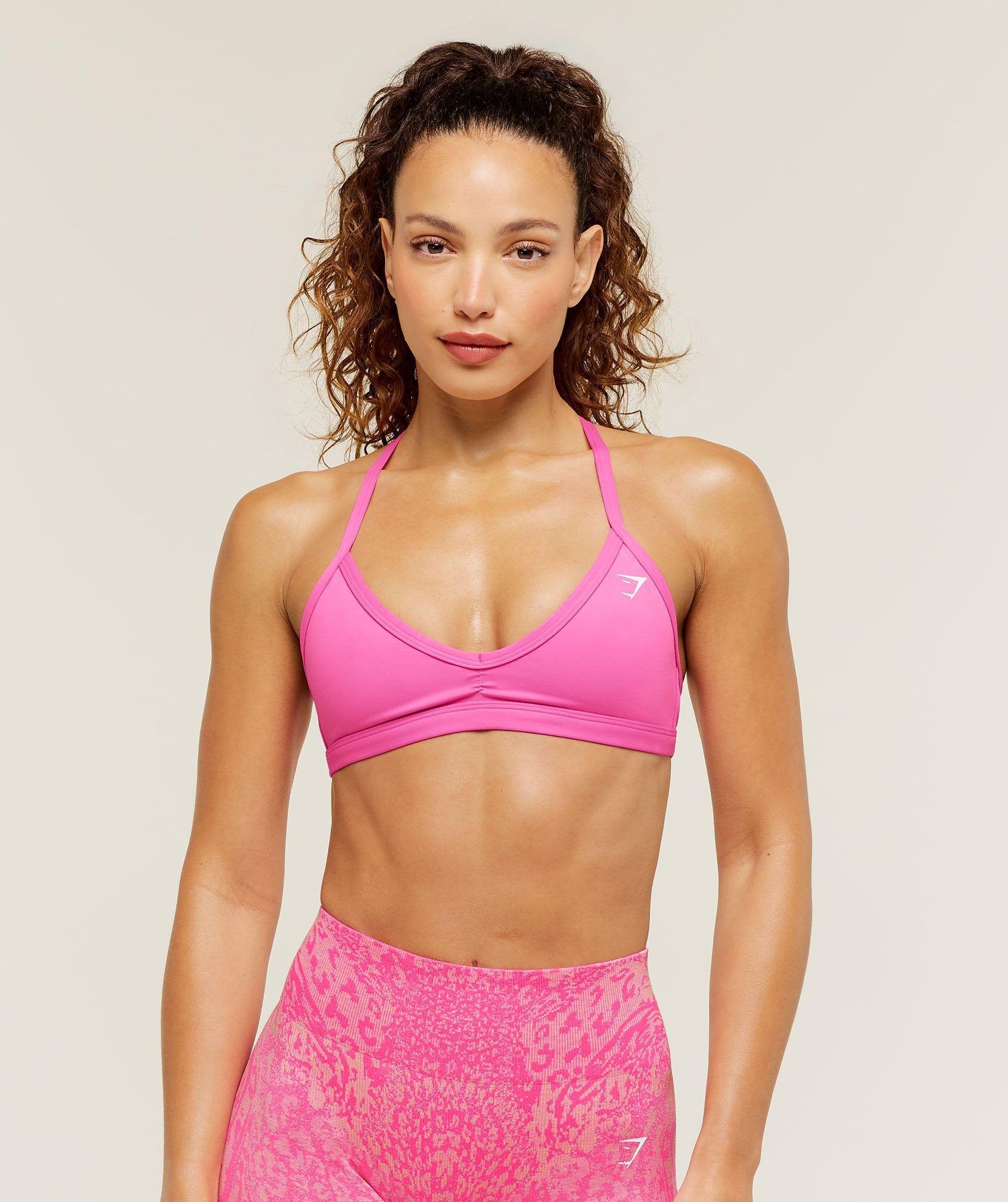 Minimal Sports Bra Electric Pink
