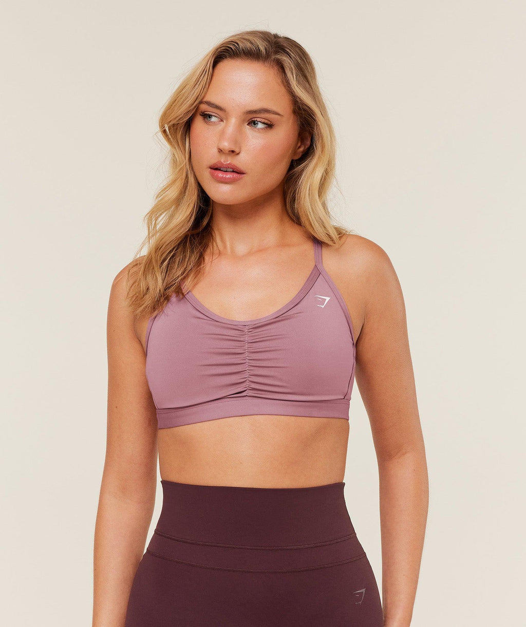 Ruched Sports Bra Calm Pink