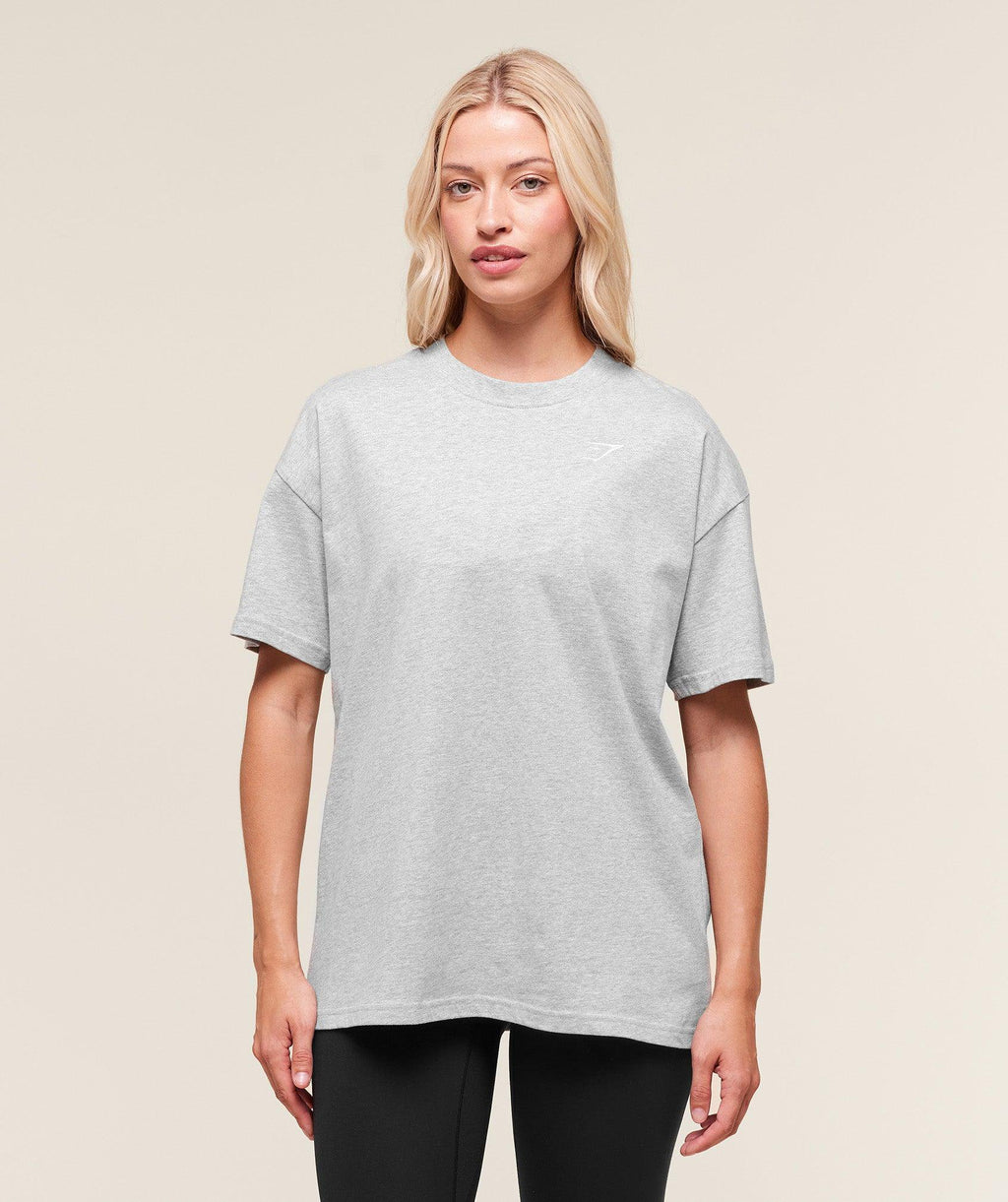 Training Oversized T-Shirt Light Grey Marl