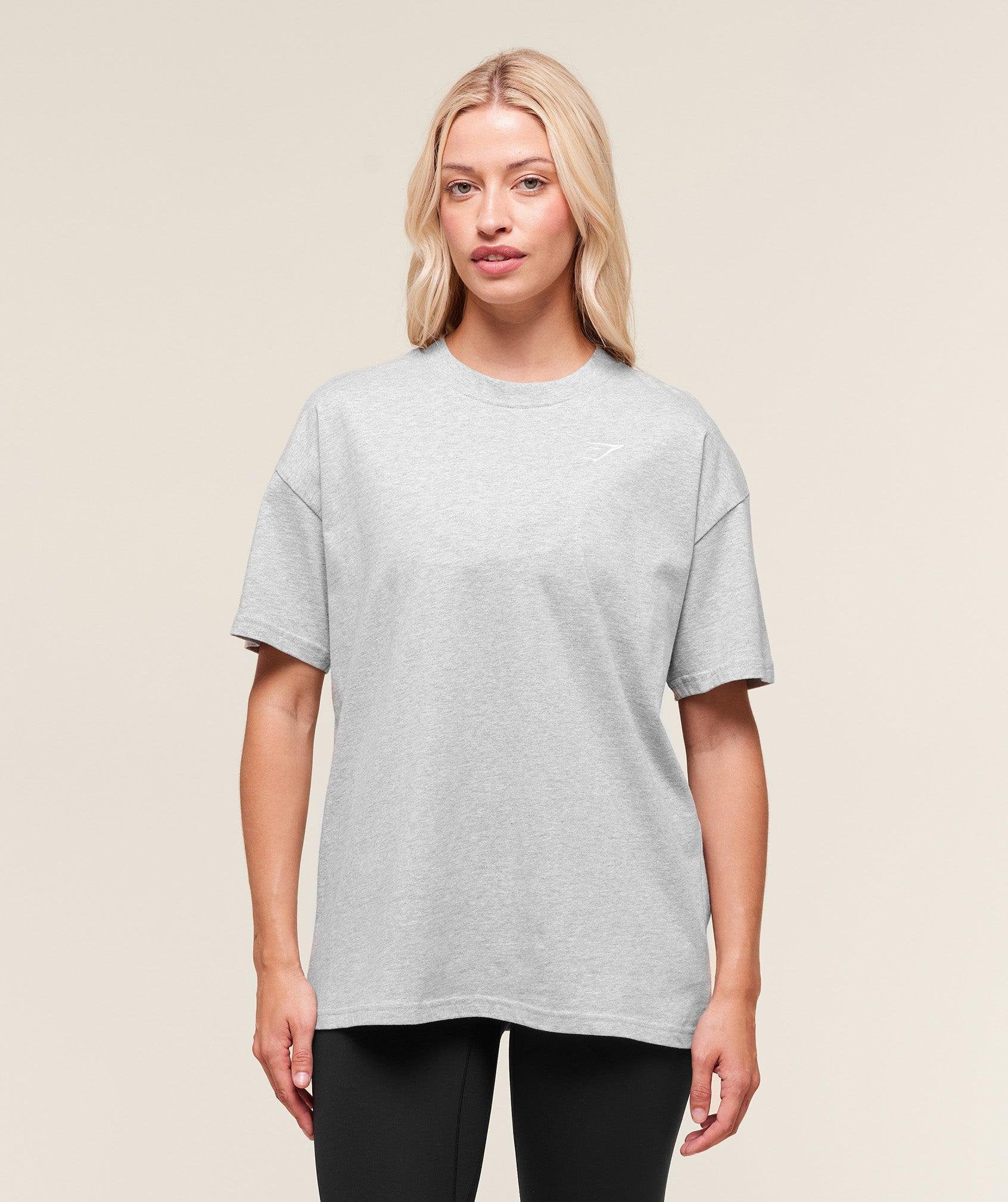 Training Oversized T-Shirt Light Grey Marl